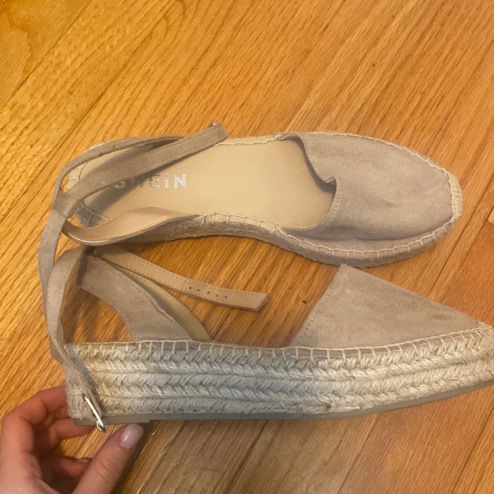 Never worn flat espadrilles